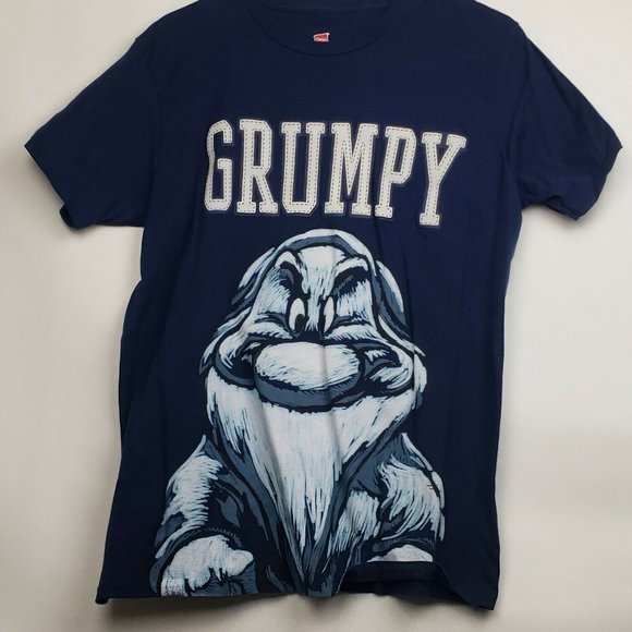 Hanes Nano Navy Mens SZ:M Grumpy Snow White Dwarve - Picture 7 of 7